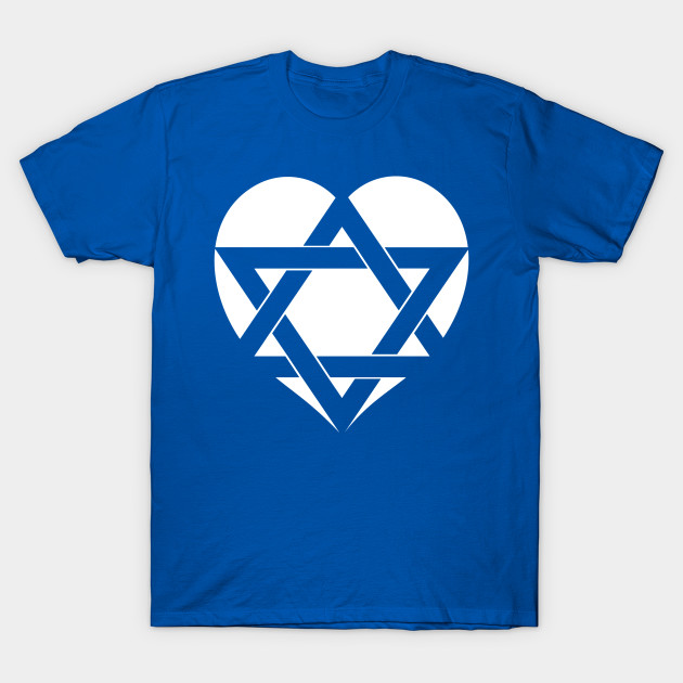 Israel - Star of David Heart by C E Richards